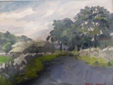 ANGUS RANDS. (1922-1985) ARR. KETTLEWELL, SIGNED OIL ON BOARD. 22.5 x 31cms.