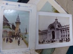 PERIER EDITEUR, A FOLDER OF TWENTY FIVE HAND TINTED PHOTOGRAPHS OF THE EXPOSITION UNIVERSELLE DE