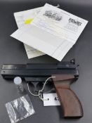 A BSA MODEL 240 MAGNUM AIR PISTOL .177 CAL. IN ORIGINAL PACKAGING