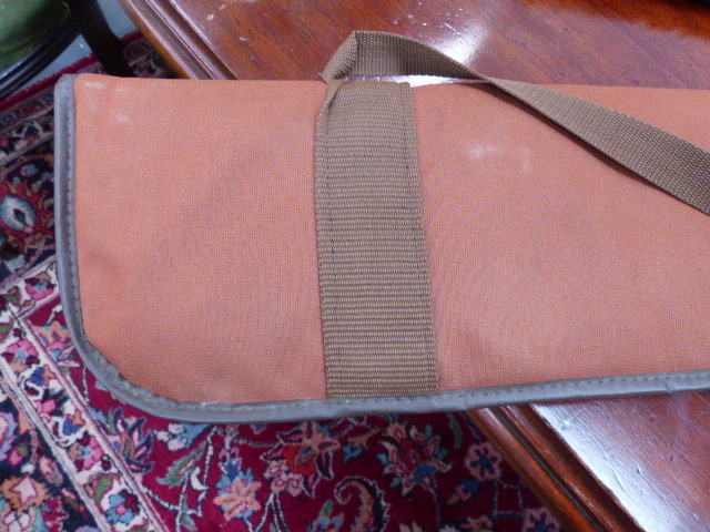A GOOD LEATHER AND CANVAS GUNSLIP AND TWO OTHERS. - Image 17 of 28