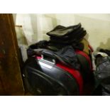 A SET OF GIVI MAXIMA PANNIERS AND TOP BOX TOGETHER WITH A BAGSTER TANK BAG ETC