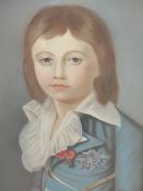 18th/19th.C.FRENCH SCHOOL. PORTRAIT OF THE YOUNG KING, PASTEL. 60 x 49cms.