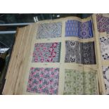 AN UNUSUAL VINTAGE EARLY TO MID 20th.C.LARGE BOUND VOLUME OF TEXTILE SAMPLES CONTAINING HUNDREDS