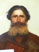 CONTEMPORARY RUSSIAN SCHOOL. A PAIR OF PORTRAITS OF BEARDED GENTLEMEN, INSCRIBED VERSO, OIL ON