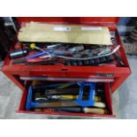 TOOLS. VARIOUS SOCKET SETS, A HALFORDS TOOL BOX,ETC.