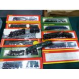 EIGHT HORNBY oo GAUGE LOCOMOTIVES AND TENDERS, R2054, R2187, R2207, R310, R2180, R507, R2185 AND