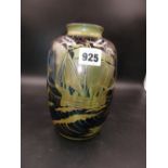 A PILKINGTON'S LANCASTIRAN LUSTRE VASE BY W S MYCOCK, 1926, THE GOLD LUSTRE GALLEONS IN FULL SAIL