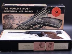 A HY-SCOPE ARMS Co .22 AIR PISTOL COMPLETE WITH ORIGINAL BOX.