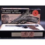 A HY-SCOPE ARMS Co .22 AIR PISTOL COMPLETE WITH ORIGINAL BOX.