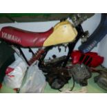 MOTORCYCLE. A YAMAHA TRIALS MOTORBIKE FRAME WITH A 497cc SINGLE AIR COOL ENGINE YZ490? ) 23X-