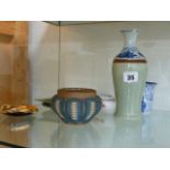 A CHINESE CELADON VASE,ETC.