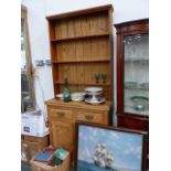 ANTIQUE PINE SMALL DRESSER.