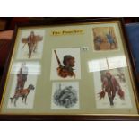 A FRAMED PRINT THE POACHER.