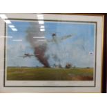 A SIGNED LIMITED EDITION GERALD COULSON PRINT AND ANOTHER BY THOMAS GOWER.