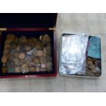 A COLLECTION OF ENGLISH COPPER COINS.