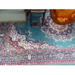 A ROOM SIZE PERSIAN PATTERN CARPET AND TWO OTHERS.