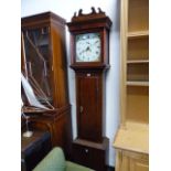 A GEORGIAN 30 HOUR LONG CASE CLOCK BY J. MURCH OF HONITON.