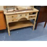 VICTORIAN PINE WASHSTAND.