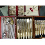 CASED CUTLERY SETS ETC.