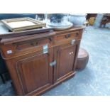 A VICTORIAN MAHOGANY CABINET.