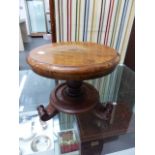 AN 1845 PRESENTATION MINIATURE MAHOGANY TABLE.