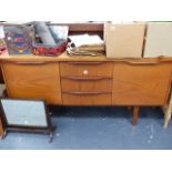 A RETRO TEAK SIDEBOARD.