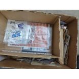A LARGE BOX OF VARIOUS STAMPS.