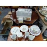 A QUANTITY OF ROYAL ALBERT AND WEDGEWOOD NURSEY WARES.