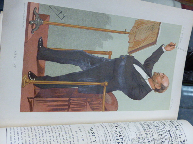 A GREEN CLOTH BOUND ANNUAL OF VANITY FAIR FOR 1894 CONTAINING CARTOONS TOGETHER WITH FURTHER - Image 37 of 69