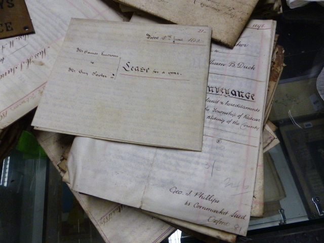 A COLLECTION OF 19TH.C.VELLUM PARCHMENT MORTGAGES, CONVEYANCES, LEASES, ASSIGNMENTS AND OTHER - Image 9 of 13