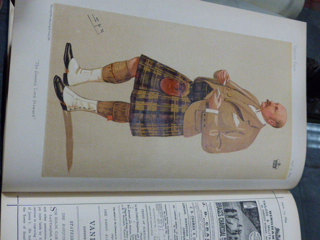 A GREEN CLOTH BOUND ANNUAL OF VANITY FAIR FOR 1894 CONTAINING CARTOONS TOGETHER WITH FURTHER - Image 30 of 69