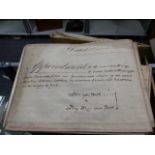A COLLECTION OF 19TH.C.VELLUM PARCHMENT MORTGAGES, CONVEYANCES, LEASES, ASSIGNMENTS AND OTHER