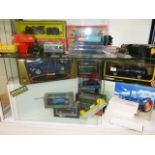 A CORGI DIECAST MGF MODEL, A BURAGO BMW M SERIES AND VARIOUS OTHER DIES CAST TOYS.