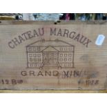 WINE. CHATEAU MARGAUX, 1973 GRAND VIN. CASE 12 BOTTLES.