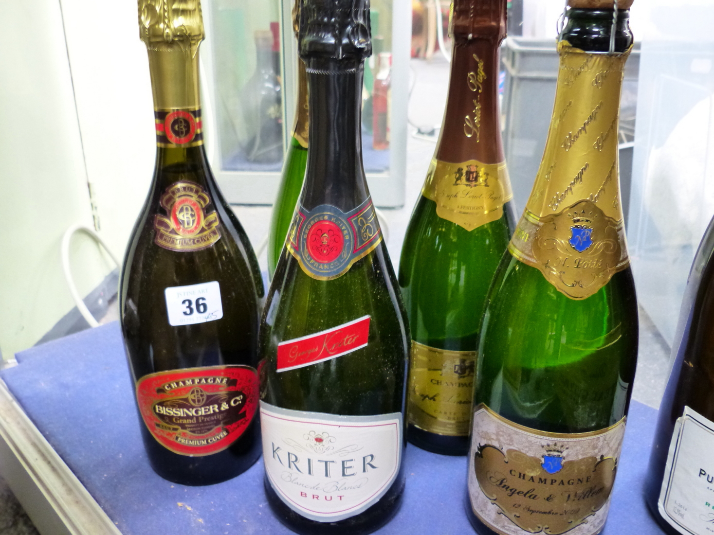 CHAMPAGNE AND WINE. KRITTER BRUT, BISSANGER GRAND PRESTIGE, JOSEPH LORIOT-PAGIEL, ANDRE DELORME