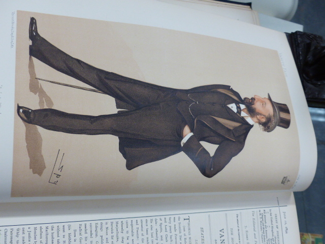 A GREEN CLOTH BOUND ANNUAL OF VANITY FAIR FOR 1894 CONTAINING CARTOONS TOGETHER WITH FURTHER - Image 22 of 69