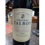 WINE. CHATEAU TALBOT ST JULIEN 1996 1 BOTTLE