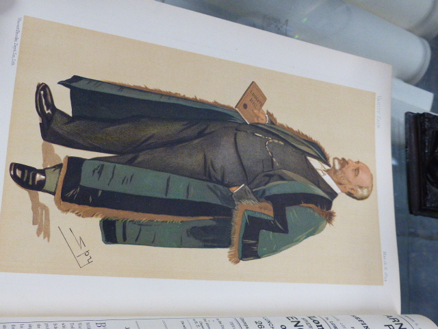 A GREEN CLOTH BOUND ANNUAL OF VANITY FAIR FOR 1894 CONTAINING CARTOONS TOGETHER WITH FURTHER - Image 9 of 69