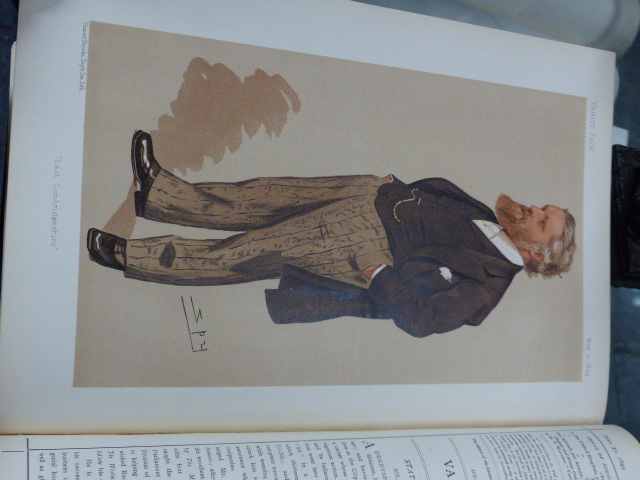 A GREEN CLOTH BOUND ANNUAL OF VANITY FAIR FOR 1894 CONTAINING CARTOONS TOGETHER WITH FURTHER - Image 17 of 69