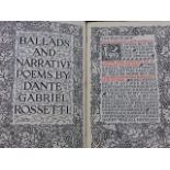 BOOK. DANTE GABRIEL ROSSETTI. BALLARDS AND NARRATIVE POEMS, KELMCOTT PRESS- WILLIAM MORRIS, 1893. IN