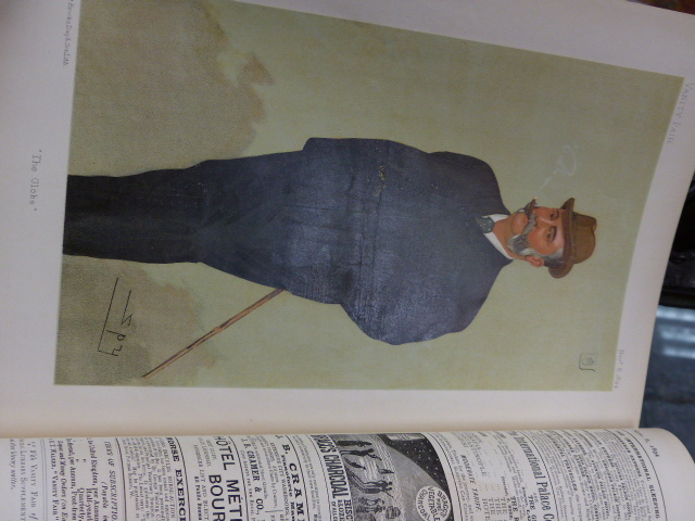 A GREEN CLOTH BOUND ANNUAL OF VANITY FAIR FOR 1894 CONTAINING CARTOONS TOGETHER WITH FURTHER - Image 38 of 69