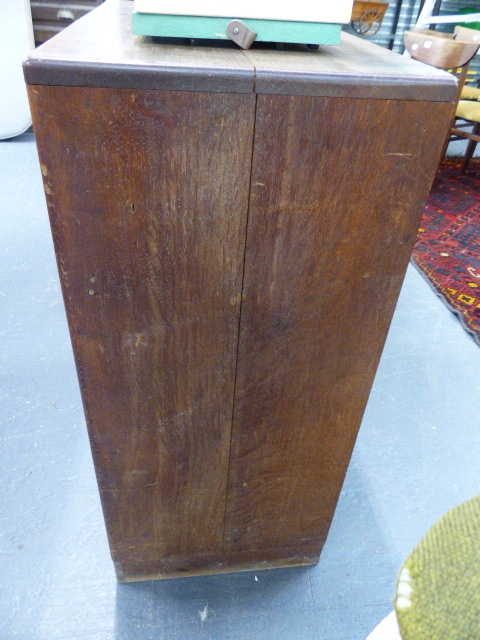 A HEAL'S ART DECO STYLE OAK TWO DOOR CABINET. 76 X 91CMS. - Image 9 of 9