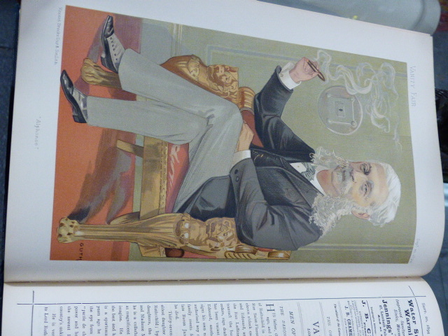 A GREEN CLOTH BOUND ANNUAL OF VANITY FAIR FOR 1894 CONTAINING CARTOONS TOGETHER WITH FURTHER - Image 31 of 69