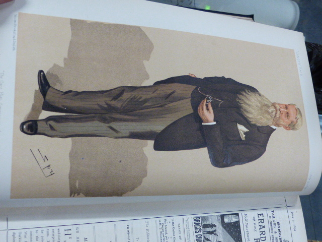 A GREEN CLOTH BOUND ANNUAL OF VANITY FAIR FOR 1894 CONTAINING CARTOONS TOGETHER WITH FURTHER - Image 21 of 69