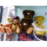 A DEANS RAG BOOK LIMITED EDITION TEDDY BEAR, RUSTAM, A MERRYTHOUGHT LIMITED EDITION BEAR, ALPHA