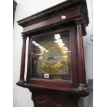 A GOOD 17TH.C.CLOCK MOVEMENT AND DIAL BY T.OGDEN. 30 HOUR DURATION WITH SINGLE HAND AND WITH DATE