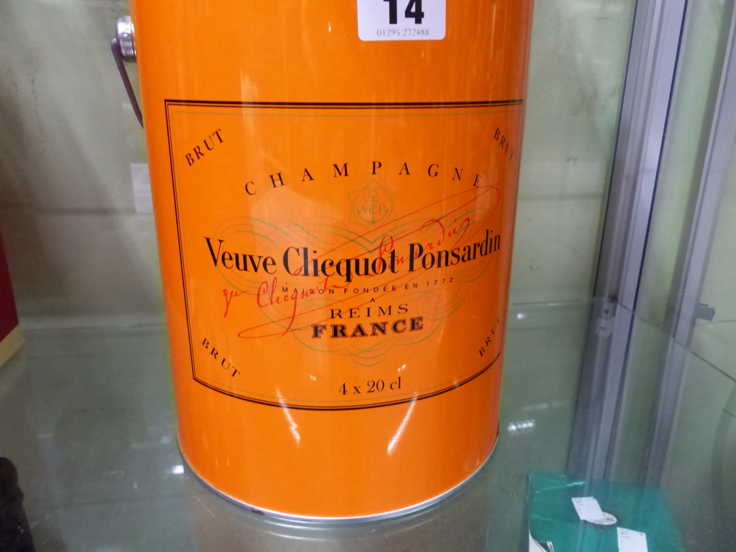 A BOXED SET OF CHAMPAGNE, FOUR 20CC VEUVE CLIQUOT POSARDIN.