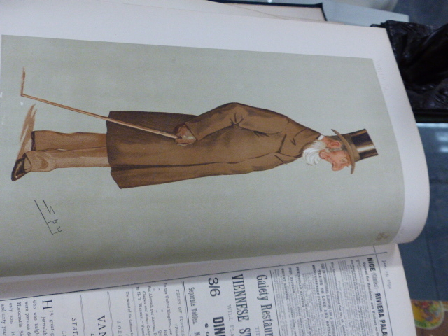 A GREEN CLOTH BOUND ANNUAL OF VANITY FAIR FOR 1894 CONTAINING CARTOONS TOGETHER WITH FURTHER - Image 3 of 69