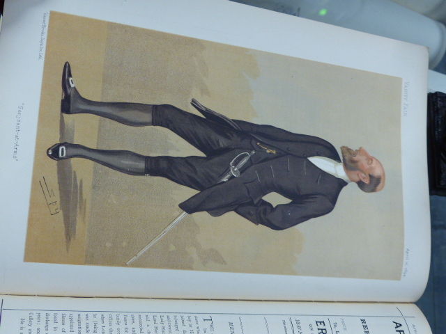 A GREEN CLOTH BOUND ANNUAL OF VANITY FAIR FOR 1894 CONTAINING CARTOONS TOGETHER WITH FURTHER - Image 12 of 69