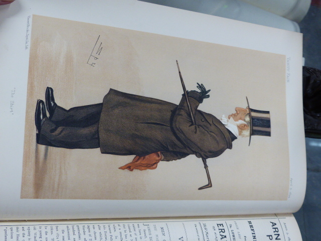 A GREEN CLOTH BOUND ANNUAL OF VANITY FAIR FOR 1894 CONTAINING CARTOONS TOGETHER WITH FURTHER - Image 11 of 69